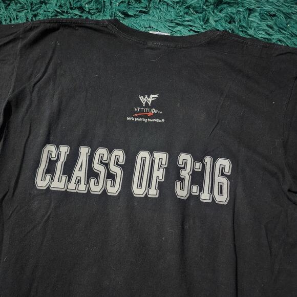 Vintage 1998 WWF Stone Cold SCU University Tee “Class of 3:16” XL 23x30 - Picture 6 of 6